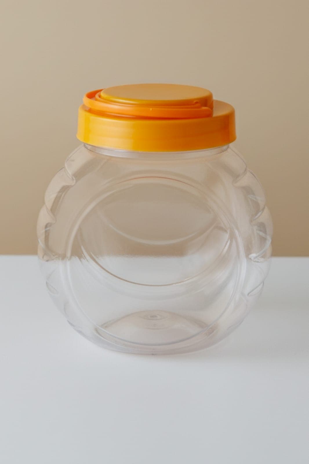 1 Litre PET Jar (Round Ribbed)